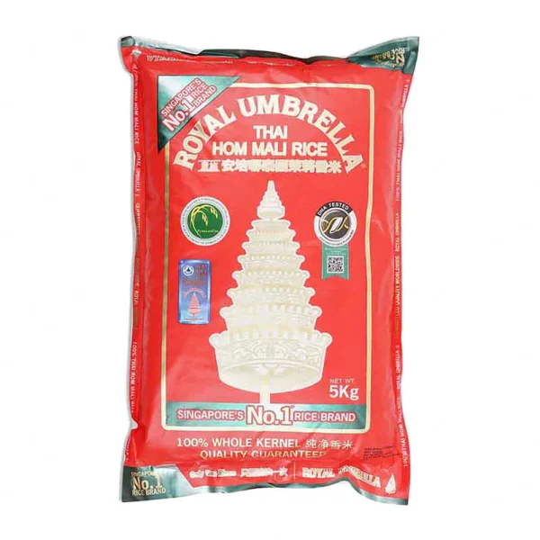 Royal Umbrella Thai Hom Mali Rice – Twin Pack (5kg x 2) - Image 3