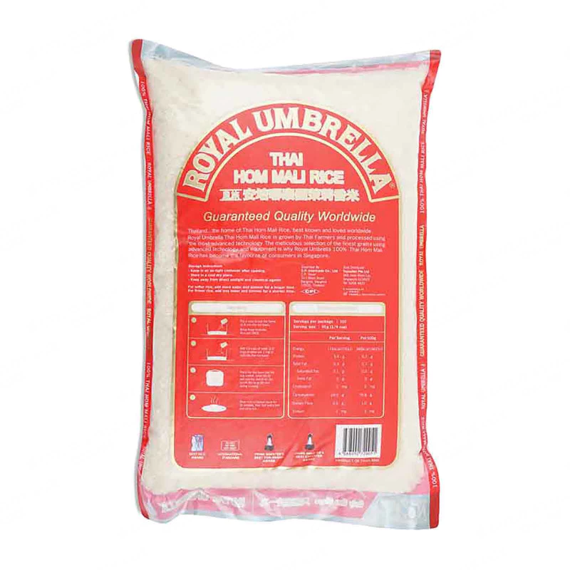 Royal Umbrella Thai Hom Mali Rice – Twin Pack (5kg x 2) - Image 2