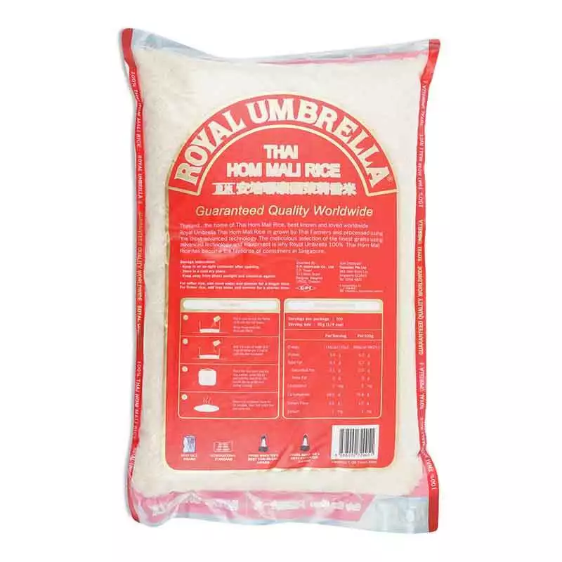 Royal Umbrella Thai Hom Mali Rice – Twin Pack (5kg x 2) - Image 4
